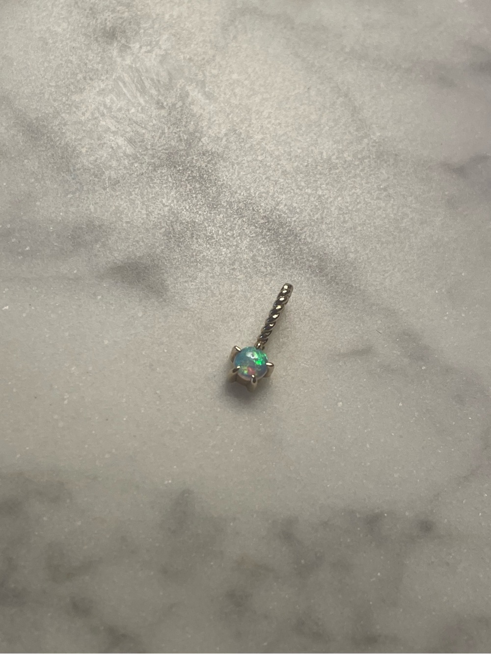 Catbird Little Star Birthstone Charm Only - Opal/October
